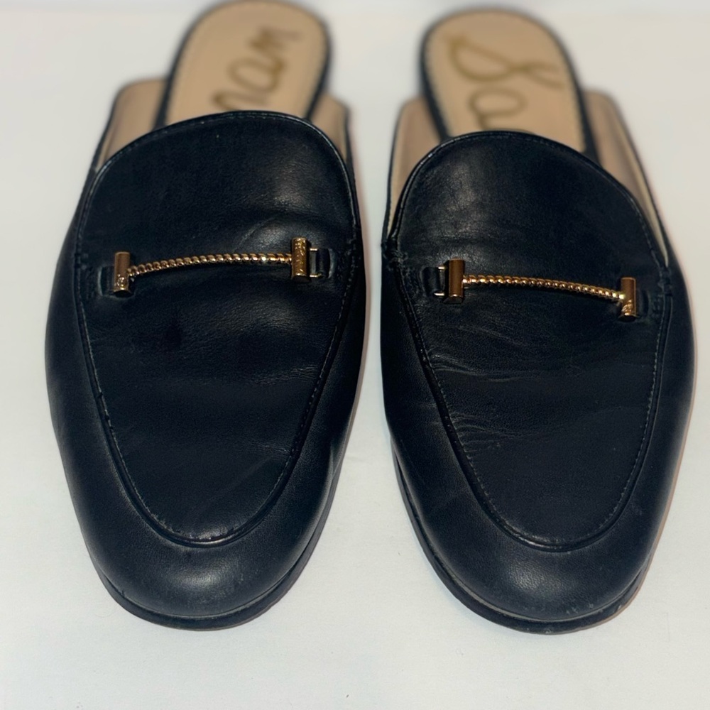 Sam Edelman Black Slip-On Loafers - Picture 2 of 11